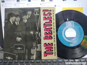 Dischi in vinile: Beatles ep please please me + 3 label azul claro doble referencia España 1964